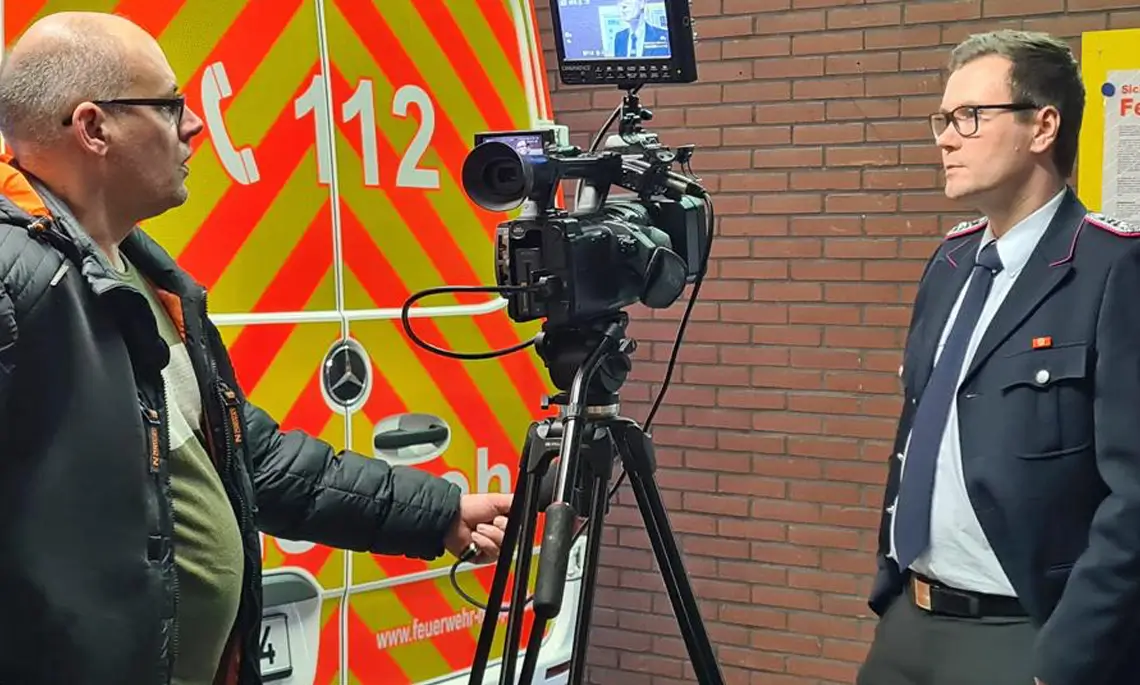 Torsten Albrecht von Nord-West-Media TV bot ein Kameratraining an (Foto: Jens Menke)