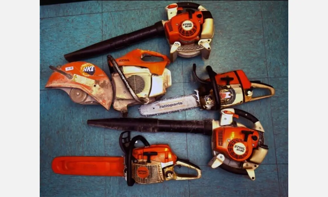 Maschinen der Marke Stihl (Foto: Polizei).