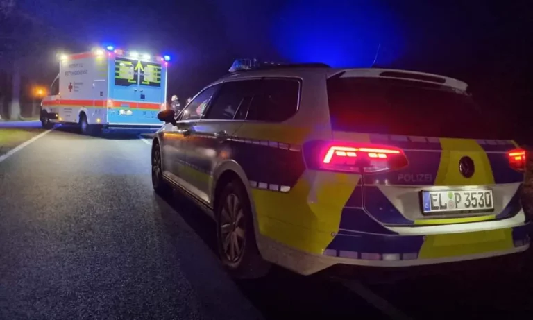 Haren – Pkw landet nach Unfall kopfüber im Graben