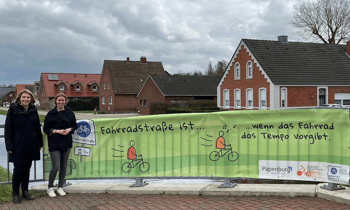 Neue Fahrradstraßen in Papenburg