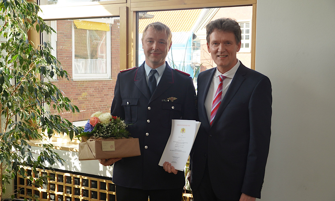 Ortsfeuerwehr Holthausen: Ortsbrandmeister Dennis Husmann (die Amtszeit des stellvertretenden Ortsbrandmeisters Martin Geers läuft noch bis 2025).