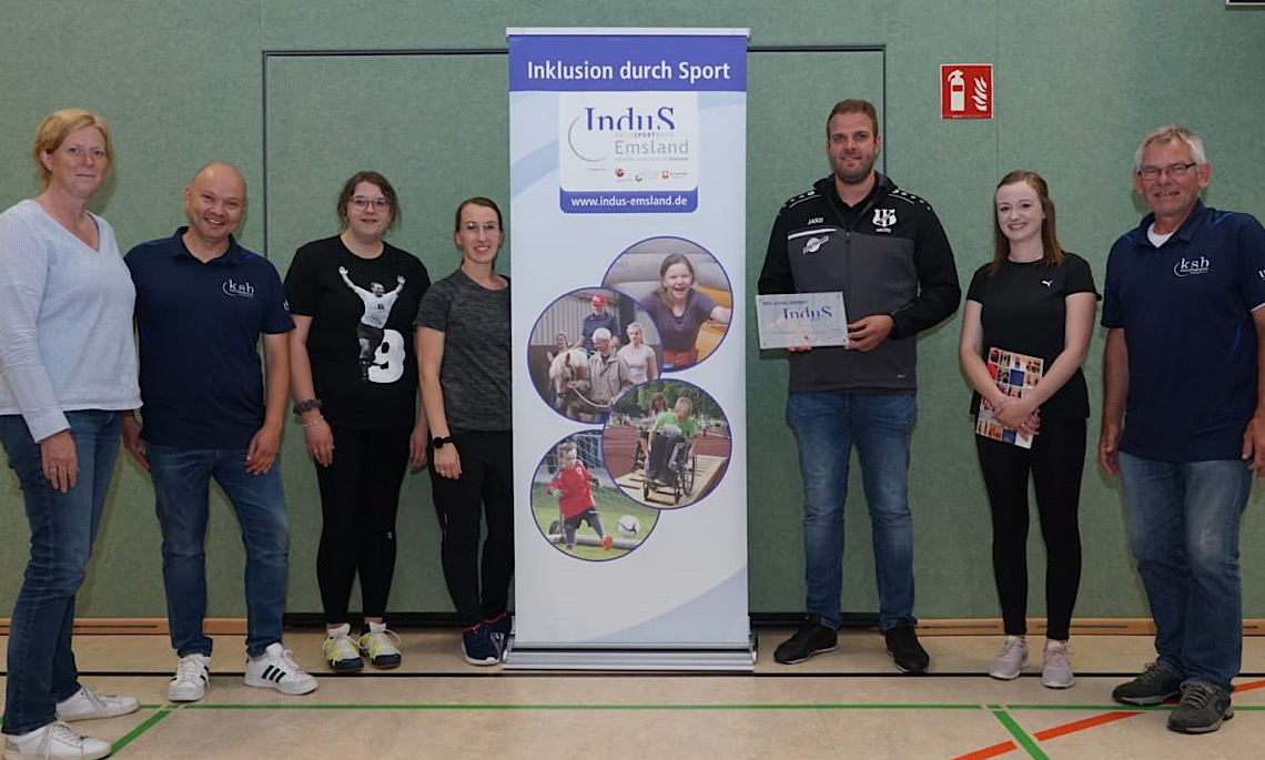 SV Holtensia Holte mit inklusiver Sportgruppe – Verein mit der InduS Projekttafel ausgezeichnet