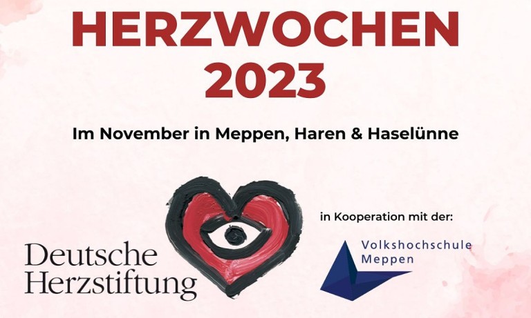 Bundesweite Aufklärungskampagne der Deutschen Herzstiftung e. V. in Kooperation mit der VHS Meppen