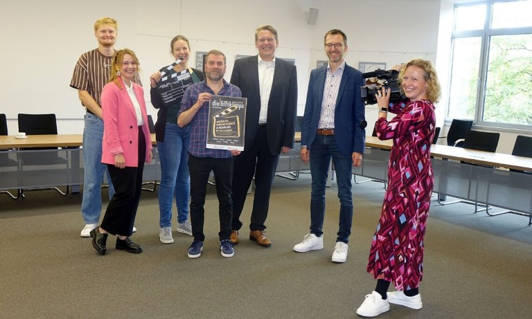 Start der Emsland Filmklappe – Kinder und Jugendliche nehmen im Regiestuhl Platz
