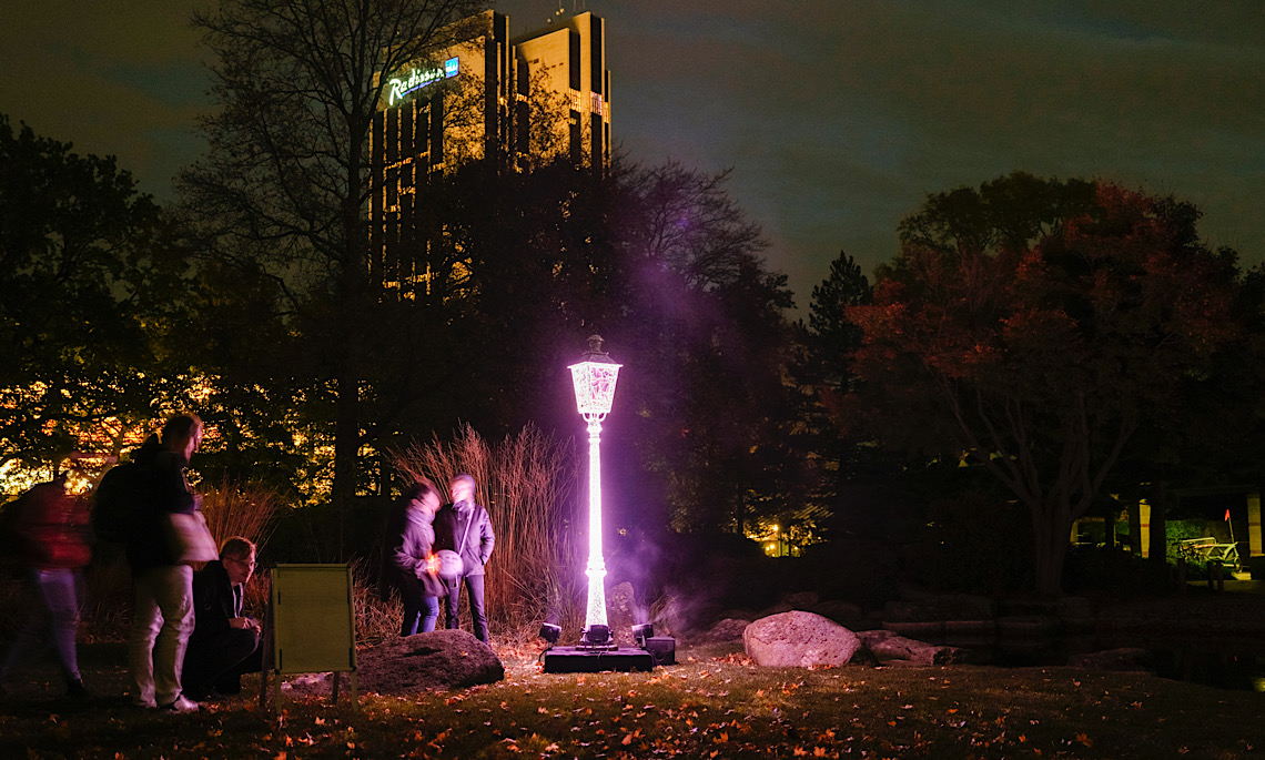 Freiluftausstellung ParkLicht – Lichtkunst an der Koppelschleuse Meppen