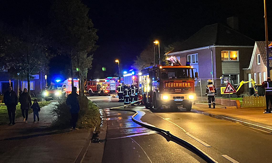 Haren – Feuerwehr löscht Brand in Wintergarten