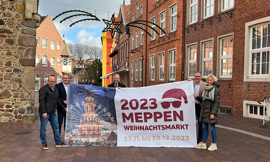 Countdown zum Meppener Weihnachtsmarkt – Erstmals mit Weihnachts-Videomapping