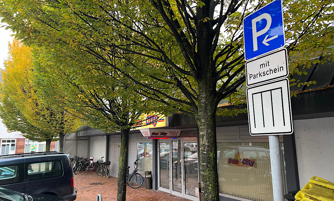 Meppen – Kein kostenloses Parken mehr vor Sun City Spielothek