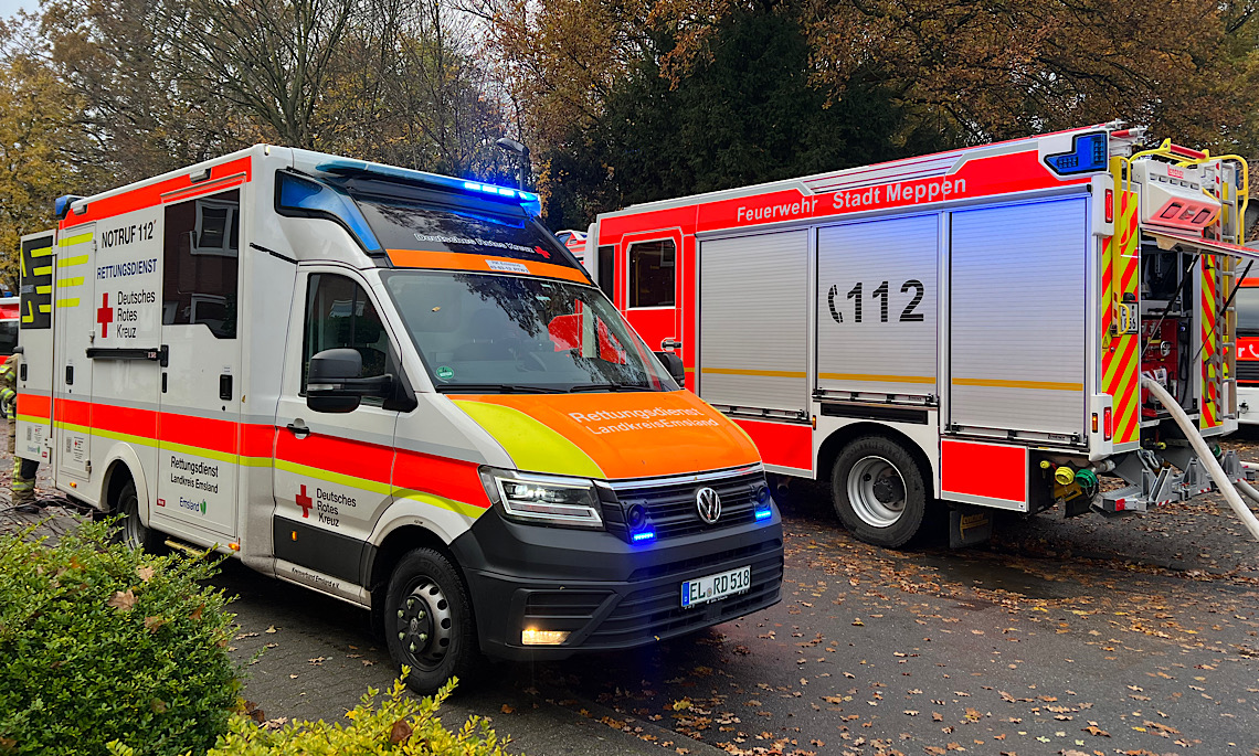 Auch der Rettungsdienst war an der Übung beteiligt
