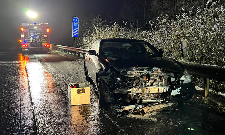 Lathen – Glätteunfall auf A31