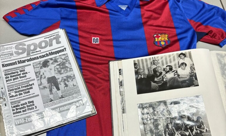 Originaltrikot des FC Barcelona vom Spiel gegen den SV Meppen 1982 in Sögel