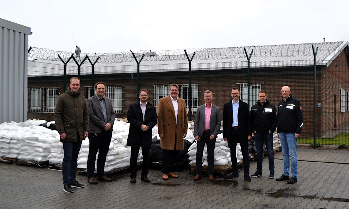 Landrat des Landkreises Emsland bedankte sich bei den freiwilligen Helfern der JVA Meppen