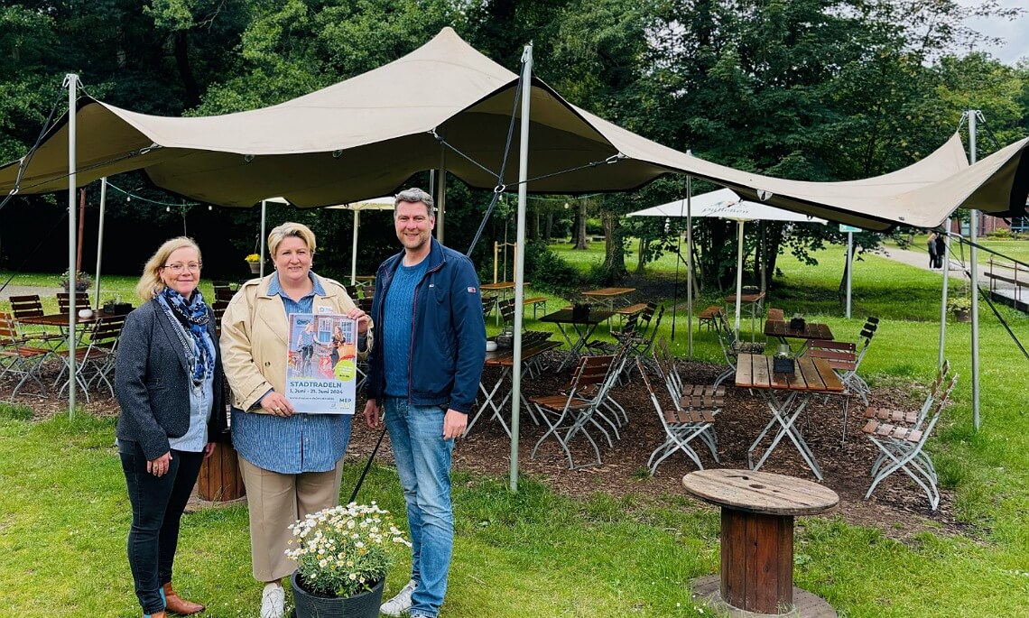 Meppen – „Poetry Slam macht Stadtradeln“ im Biergarten am Helter Damm