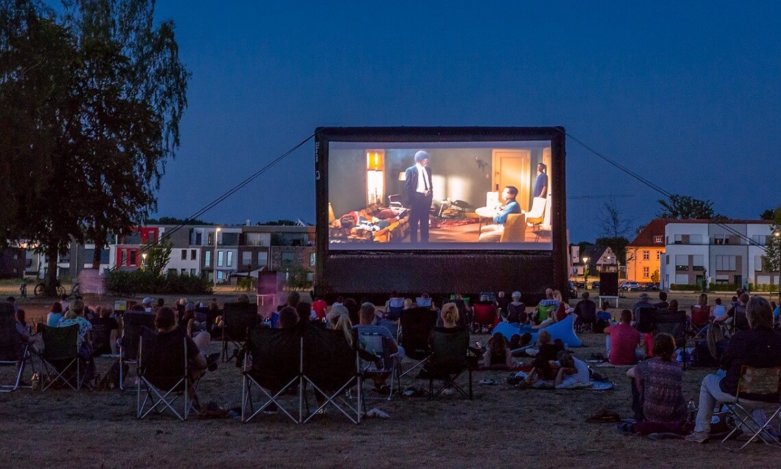 Open Air Kino auf dem Lingener Marktplatz