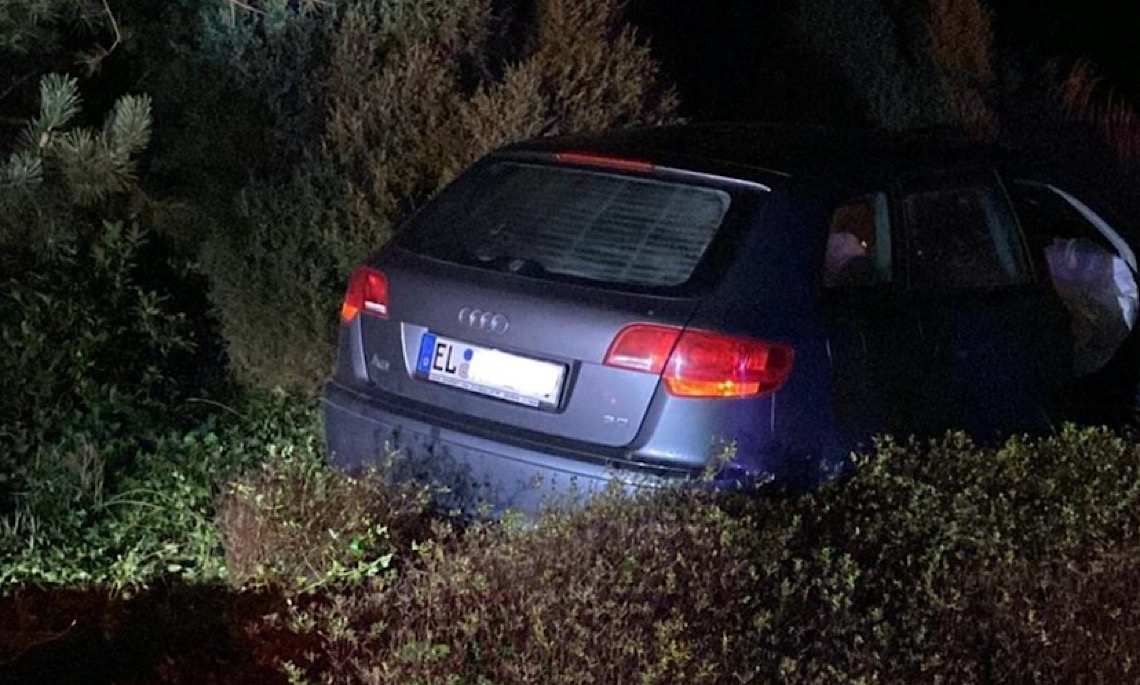 Haren – Audifahrer landet im Kreisel