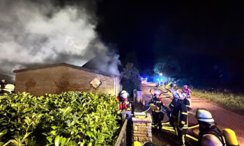 Uelsen – Scheune in Brand geraten