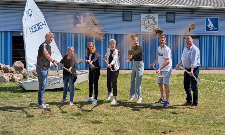 Erster Spatenstich für neues Clubhaus des Nordhorner Bootsclubs