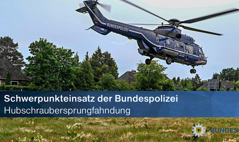 Schwerpunkteinsatz mit Hubschrauber an der deutsch-niederländischen Grenze
