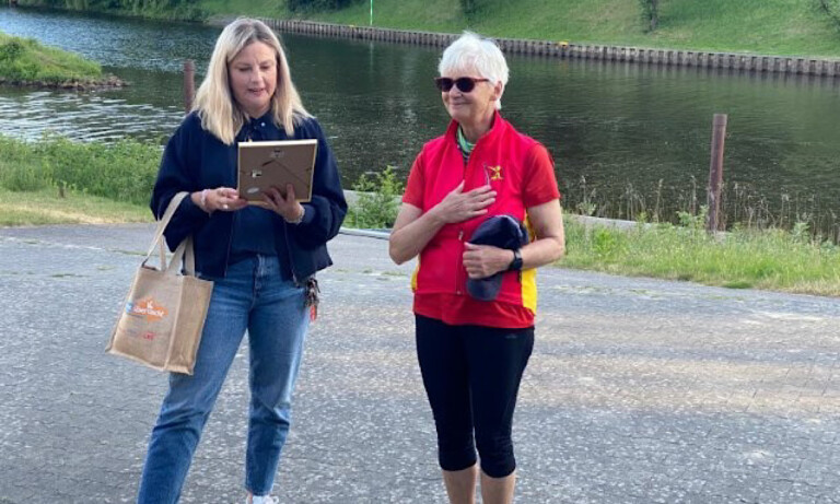 Heidi Poseck vom WSV Meppen als Vereinsheldin ausgezeichnet