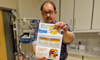 Aufklärung zum Thema Organspende im Krankenhaus Ludmillenstift