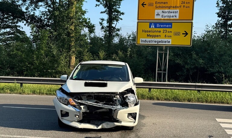 Meppen – Kollision in Kreuzungsbereich auf B402
