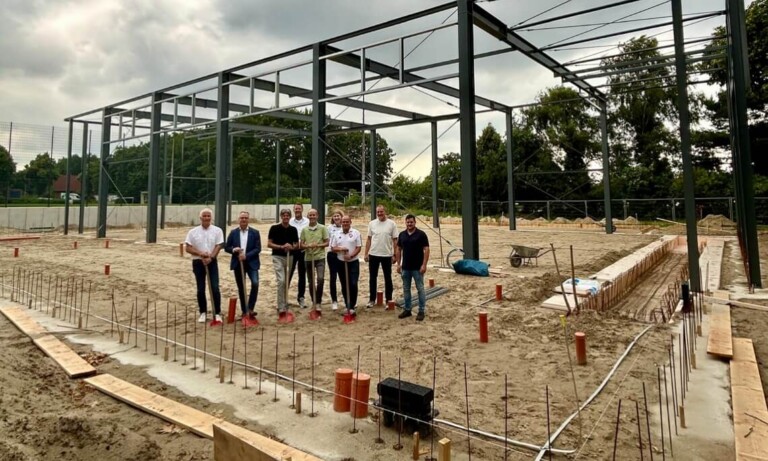 Neubau der Turnhalle in Wesuwe macht große Fortschritte