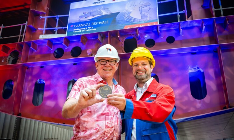 MEYER WERFT legt neues Kreuzfahrtschiff für Carnival Cruise Line auf Kiel