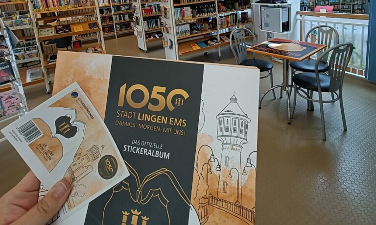 Lingen – Sticker-Tauschbörse zum Stadtjubiläum in der Stadtbibliothek