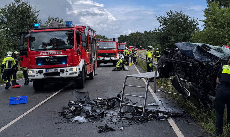 Lünne – Fünf Personen bei Unfall auf B70 verletzt