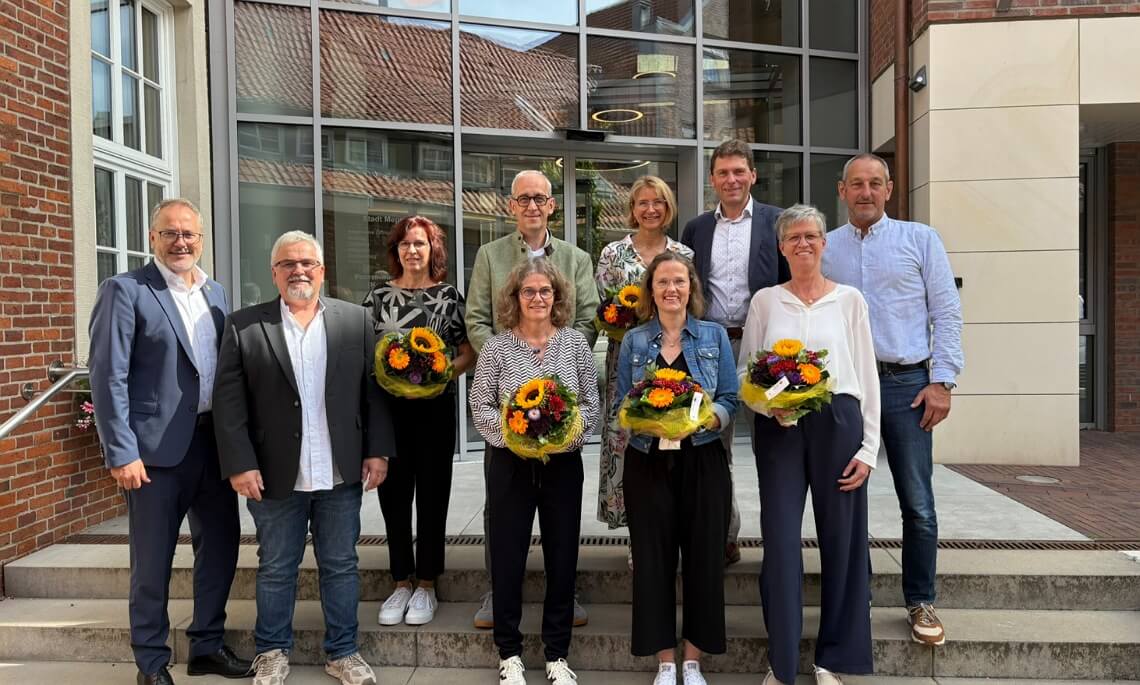 Fünf Dienstjubiläen bei der Stadt Meppen