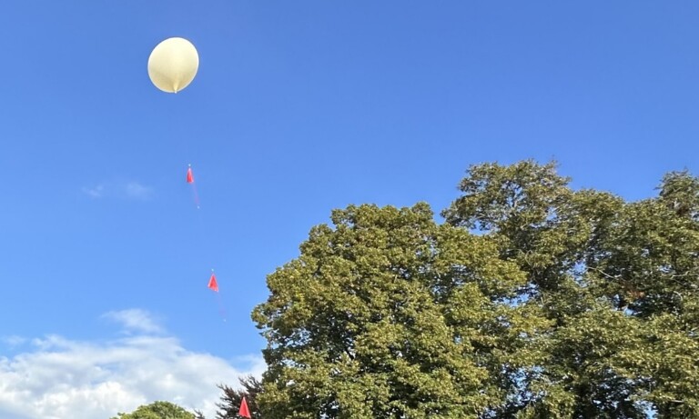 Meppen – Marianum-Wetterballon fliegt nach Burhafe bei Wittmund