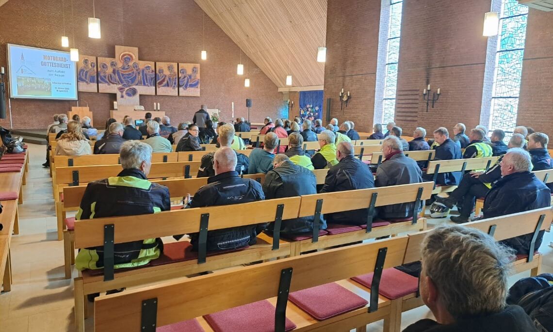 Meppen – Biker-Gottesdienst zum Saisonabschluss in der Gustav-Adolf-Kirche am 19.10.