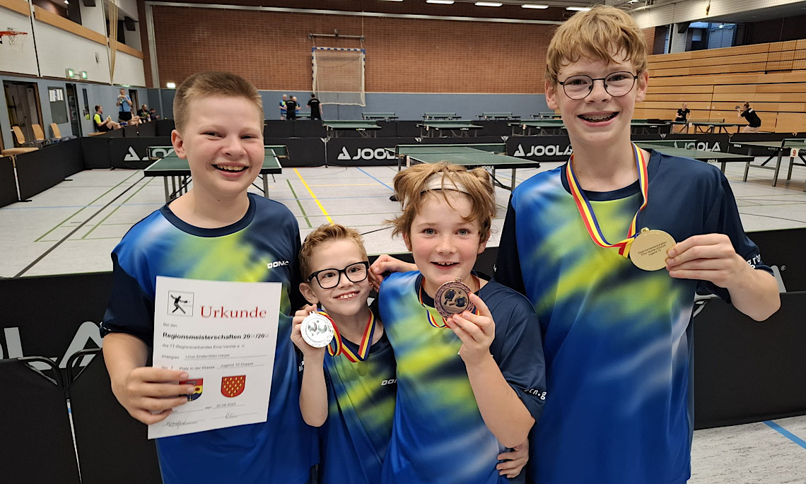 TV Meppen Tischtennis – Triple perfekt – Erfolgreichster Verein bei Nachwuchs und Erwachsenen