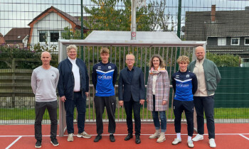 Paul-Moor-Schule Freren – Einweihung einer Multifunktionsanlage mit Chefcoach des SV Meppen