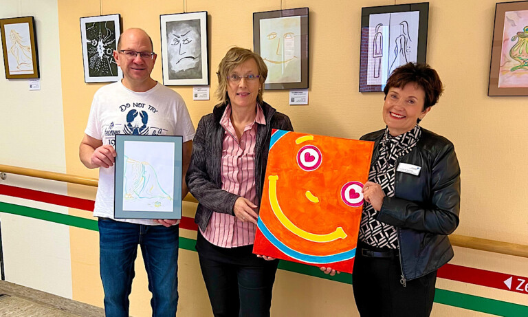 Neue Kunstausstellung im Marien Hospital mit Werken von Brigit Spielvogel
