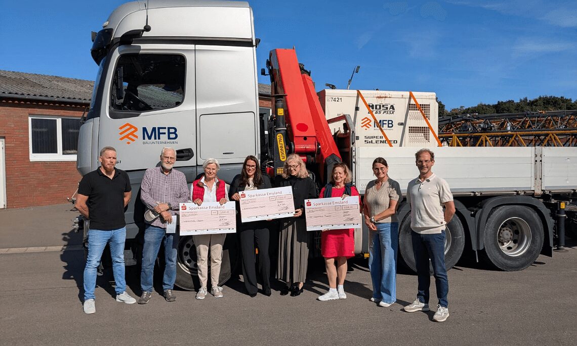 Meppen – MFB-Belegschaft spendet aus eigener Initiative 9.000 Euro