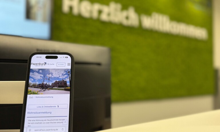 Papenburg – Digitale Wohnsitzummeldung ab sofort möglich