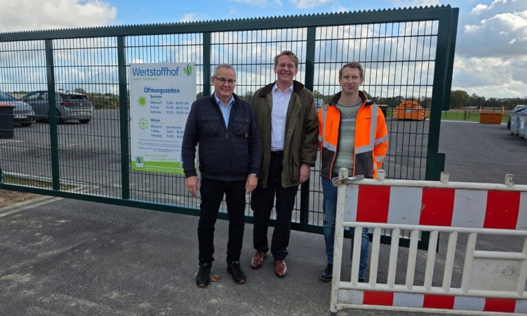 Landkreis eröffnet neuen Wertstoffhof am Hessenweg in Lingen (Ems)