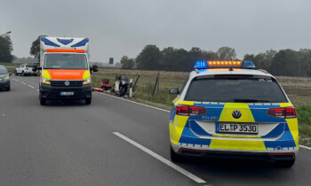 Meppen – Motorradfahrer stürzt auf Fullener Straße
