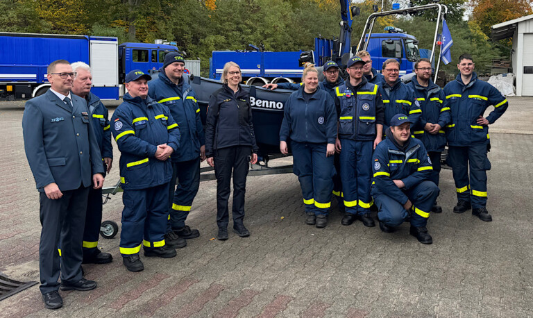 THW Meppen tauft neues Mehrzweckboot auf den Namen „Benno“