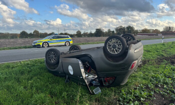 Meppen – Tier ausgewichen – Mit Pkw überschlagen