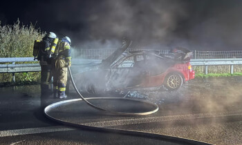 Geeste – Pkw gerät auf A31 in Brand