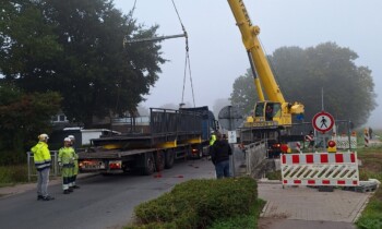 Neue Fußgänger- und Fahrradbrücke an der Straße „Neuer Diek“ in Dalum fertiggestellt