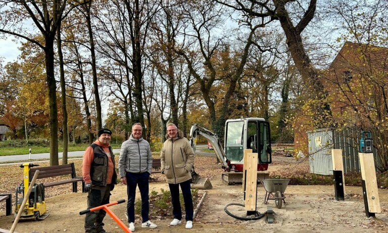 Haren – Neugestaltung des Glockenturms in Emmeln schreitet voran
