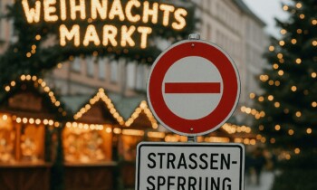 Sperrung der Alexanderstraße in Schepsdorf zum Schepsdorfer Winterzauber