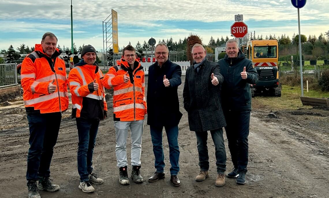 Verkehrssicherheit in Emmeln: Endlich geht der Umbau des Knotenpunkts B70/Wacholderweg los