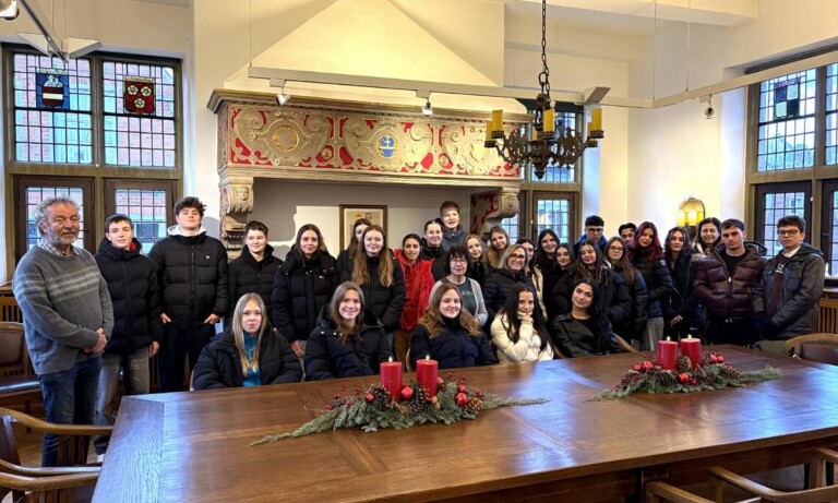 Italienische Gäste in Meppen: Schüler aus Agropoli im historischen Ratssaal empfangen