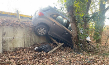Haselünne – Pkw landet zwischen zwei Bäumen