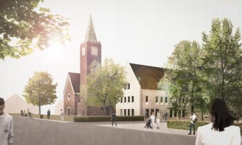 Architektur-Bachelorarbeit – Ausstellung zur Neuen Kirche in der Stadtbibliothek Nordhorn
