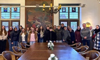 Französischer Besuch im Rathaus: Austauschschüler aus Marchiennes zu Gast in Meppen